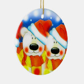 Weihnachtsbären Keramik Ornament (Rechts)
