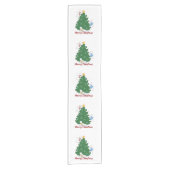 Weihnachtsbären Kurzer Tischläufer (Vorderseite)