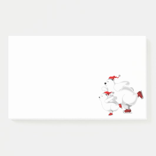 Weihnachtsbären Post-it® Notizen (Vorderseite)