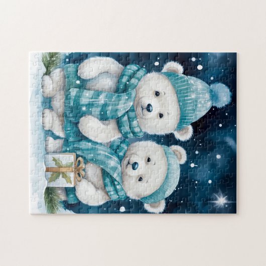 Weihnachtsbären Puzzle (Horizontal)