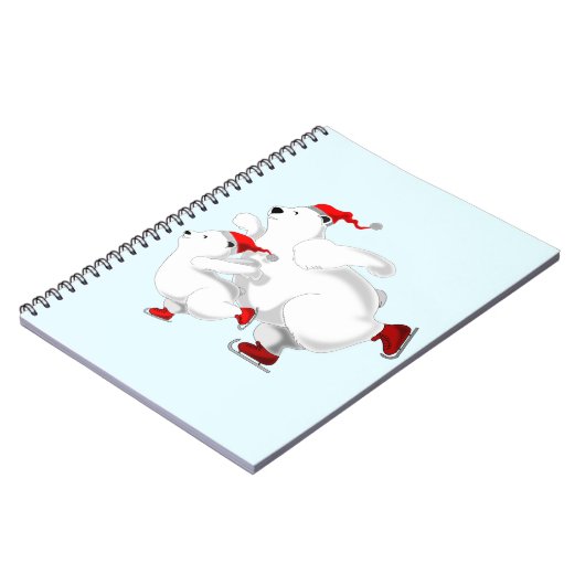 Weihnachtsbärenfamilie Notizblock (Linke Seite)