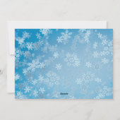 Weihnachtsbärenfamilie Personalisiert Feiertagskarte (Rückseite)