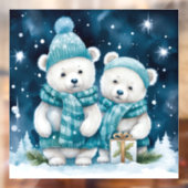 Weihnachtsbärenfenster Fensteraufkleber (Blatt 2)