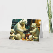 Weihnachtsbärengeschenke Karte (Vorderseite)