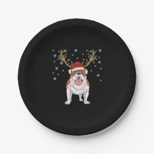 Weihnachtsbärenhund Pappteller