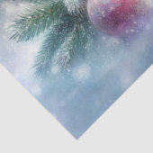 Weihnachtsbärenkuchen & Geschenke in Holz-Dekoupag Seidenpapier (Ausschnitt)