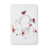 Weihnachtsbärenmatte - Anpassbar Badematte (Vorderseite Vertikal)