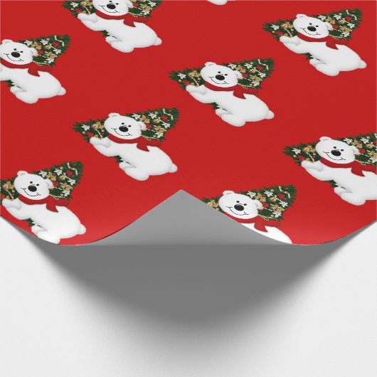 Weihnachtsbärenpapier Geschenkpapier (Ecke)
