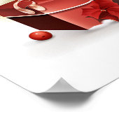 Weihnachtsbärenposter Poster (Ecke)