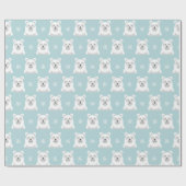 Weihnachtsbärenwackelpapier Geschenkpapier (Flach)