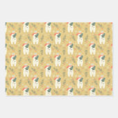 Weihnachtsbärenwrapping Paper Set 3 Geschenkpapier Set (Vorderseite)