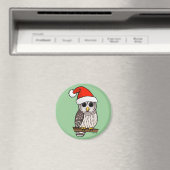 Weihnachtsbarot Owl Santa Magnet (In Situ (Geschirrspüler))