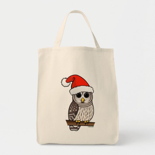 Weihnachtsbarot Owl Santa Tragetasche (Vorne)