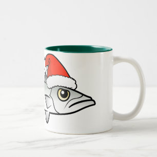 Weihnachtsbarracuda Sankt Zweifarbige Tasse
