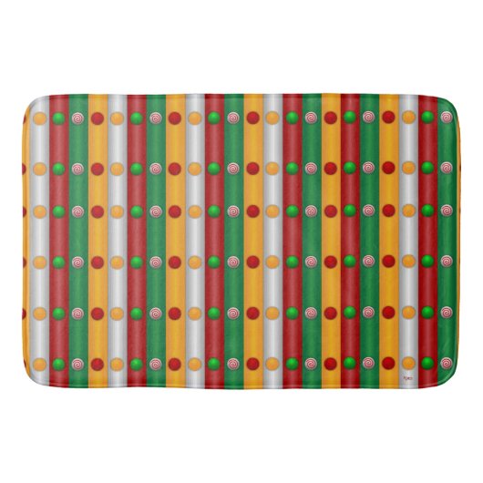 Weihnachtsbars Badematte (Vorderseite)