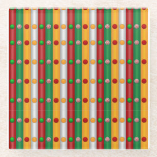 Weihnachtsbars Glasuntersetzer