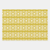 Weihnachtsbarsch-Bronzeflocken Vintag Geschenkpapier Set (Vorderseite)