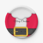 Weihnachtsbart, Roter Weihnachtsmann, Anzug Pappteller (Vorderseite)