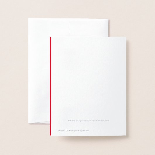 Weihnachtsbart Weihnachten Silberroter Feiertag Folienkarte (Rückseite mit Umschlag)