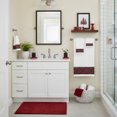 Weihnachtsbartan Badhandtuch Set