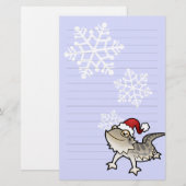 Weihnachtsbärtiger Drache/Rankins Drache Briefpapier (Vorne/Hinten)
