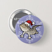 Weihnachtsbärtiger Drache/Rankins Drache Button (Vorne & Hinten)