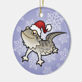 Weihnachtsbärtiger Drache/Rankins Drache Keramikornament (Links)