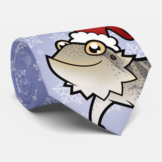 Weihnachtsbärtiger Drache/Rankins Drache Krawatte (Gerollt)