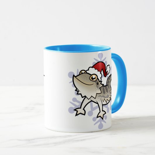 Weihnachtsbärtiger Drache/Rankins Drache Tasse (VorderseiteRechts)