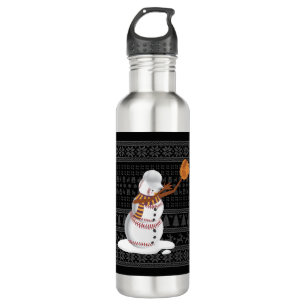 WeihnachtsBaseball 3 Edelstahlflasche