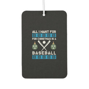 WeihnachtsBaseball Autolufterfrischer