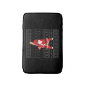 WeihnachtsBaseball Badematte (Vorderseite Vertikal)