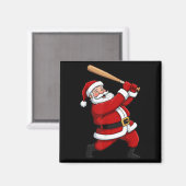 WeihnachtsBaseball Batter Weihnachtsfeier Weihnach Magnet (Vorderseite/Rückseite)
