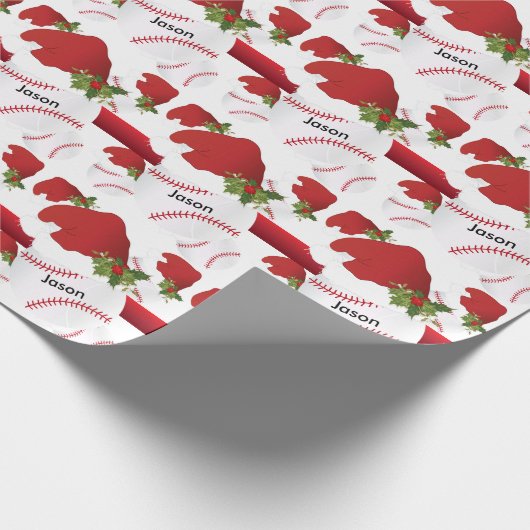 WeihnachtsBaseball | DIY Text Geschenkpapier (Ecke)