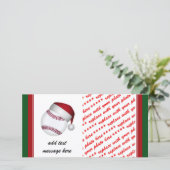 WeihnachtsBaseball Feiertagskarte (Stehend Vorderseite)