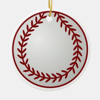 Weihnachtsbaseball Keramik Ornament