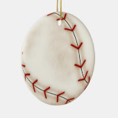 Weihnachtsbaseball Keramikornament (Rechts)