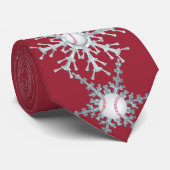 Weihnachtsbaseball Krawatte (Gerollt)