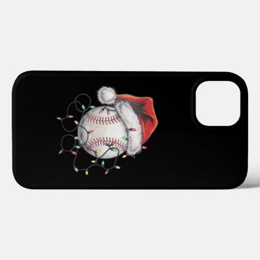 WeihnachtsBaseball-Spieler Case-Mate iPhone Hülle (Rückseite (Horizontal))