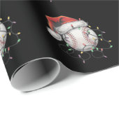 WeihnachtsBaseball-Spieler Geschenkpapier (Rolleneckpunkt)