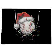WeihnachtsBaseball-Spieler Große Geschenktüte (Vorderseite)