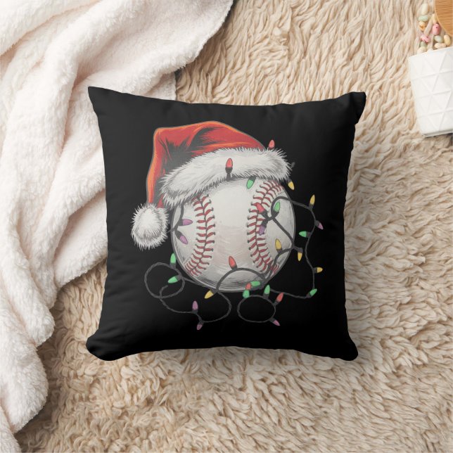 WeihnachtsBaseball-Spieler Kissen (Decke)