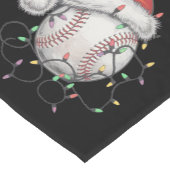 WeihnachtsBaseball-Spieler Kurzer Tischläufer (Ecke)