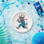 WeihnachtsBaseball-Spieler Pappteller (Party)