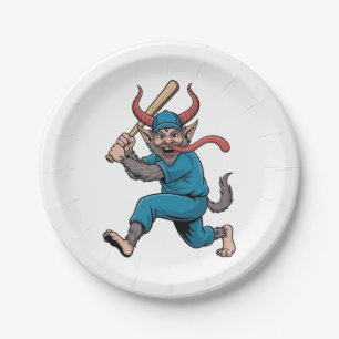 WeihnachtsBaseball-Spieler Pappteller