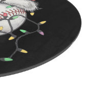 WeihnachtsBaseball-Spieler Schneidebrett (Ecke)