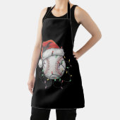 WeihnachtsBaseball-Spieler Schürze (InSitu)