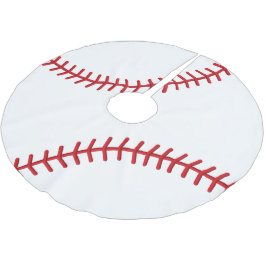 Weihnachtsbaseball-Sport-Liebhaber Polyester Weihnachtsbaumdecke