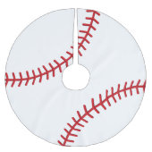 Weihnachtsbaseball-Sport-Liebhaber Polyester Weihnachtsbaumdecke (Vorderseite)