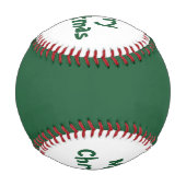 Weihnachtsbaseball von dalDesignNZ Baseball (Vorderseite)